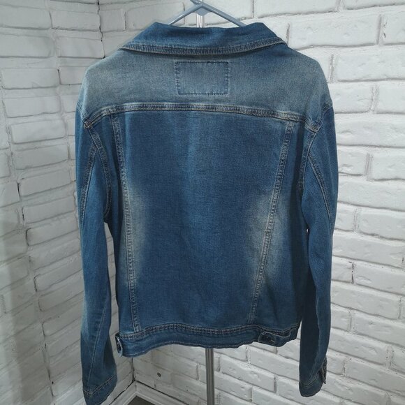 Noroze Men's Button Closure Size Medium Jean Jacket - Picture 2 of 13